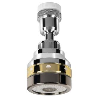 Perlator mit Kugelgelenk und Reduktion M22x1, Chrom