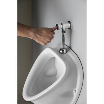 Druckspüler für Urinal, Chrom