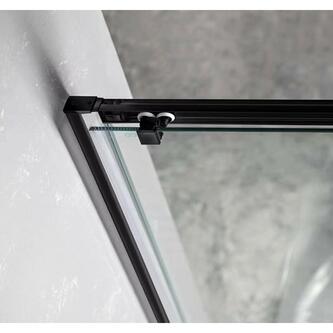 SIGMA SIMPLY BLACK Rechteck-Duschabtrennung 1100x900 mm, L/R Variante, Eckeinstieg, Klarglas