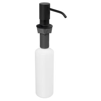 Einbauseifenspender, rund, Schwarz matt