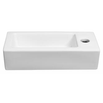 ZOE Keramik-Waschtisch 37x18 cm, Armaturloch rechts