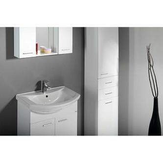 ZOJA/KERAMIA FRESH Hochschrank mit Wäschekorb 35x184x29cm, weiß