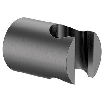 Duschhalter Rund, fest, Gun Metal