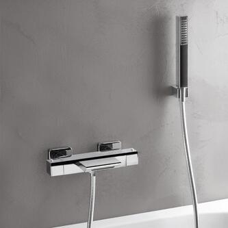 DIMY Thermostat- Wannenarmatur, Kaskade, Chrom,