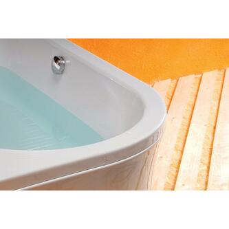 VIVA L asymmetrische Badewanne 175x80x47cm, links, weiß