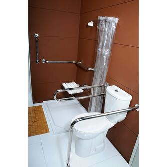 HANDICAP Kombi-WC erhöht, 36,3x67,2cm, Abgang senkrecht