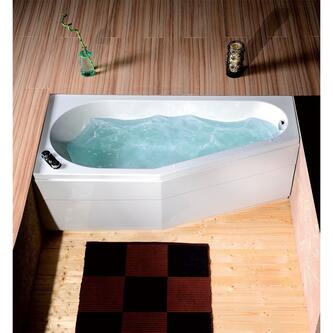TIGRA asymmetrische Badewanne 170x80x46cm, rechts, weiß