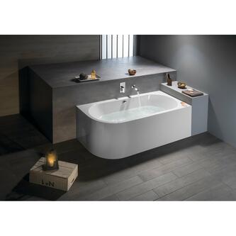 VIVA R MONOLITH asymmetrische Badewanne 170x75x60cm,rechts, weiß