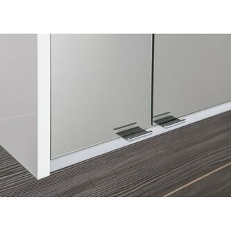 BATU Spiegelschrank 60x71x15cm, 2x LED Beleuchtung, Weiß