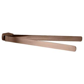 PIRENEI Doppel-Handtuchhalter drehbar 350mm, Kupfer matt