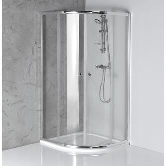 ARLETA Duschkabine Viertelkreis 900x900mm,R550, Klarglas