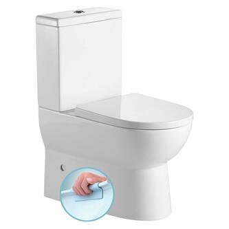JALTA Kombi-WC, spülrandlos, inkl. soft-close WC-Sitz, Abgang senkt./waagerecht