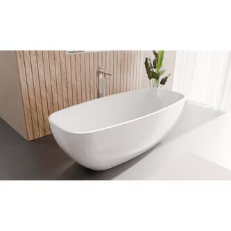 IPANEMA Gussmarmor- Badewanne 168x72x49cm, weiß