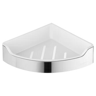 SAMBA Eck Duschablage, 218x63x218mm, polierter Edelstahl