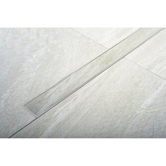 FLISE Bodenrinne mit Rost aus Edelstahl für Fliesen, L-910, DN50