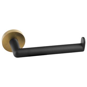 LARISSA Toilettenpapierhalter, Schwarz/Gold matt
