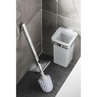 SAMOA Hänge-WC-Bürste, Milchglas, Chrom