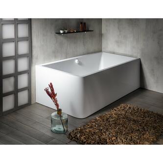 MARLENE CURVE R MONOLITH Rechteckwanne 165x75x63cm, weis