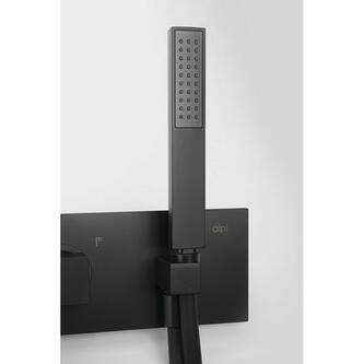 DIMY UnterputzThermostat Duscharmatur mit Handbrause, 2 Wege, Schwarz matt