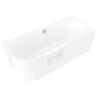 PORTAS Rechts Badewanne mit Tür, 170x75x60cm, Weiß