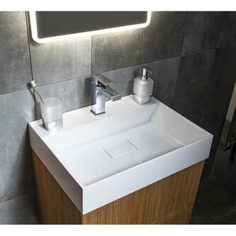 LOUNGE Stehender Seifenspender, 280 ml, Milchglas, Chrom