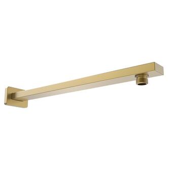Duscharm quadratisch niedrig, 380mm, Gold matt