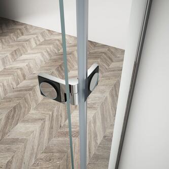 TRINITY CHROME Duschtür 900 mm, Mattglas, rechts