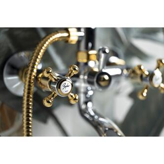 ANTEA Wannenarmatur,Chrom/gold