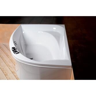 Raumspar Badewanne TANYA 160x120x49cm, rechts, weiß