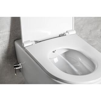 INFINITY CLEANWASH Hänge-WC, mit Armatur und Bidetdusche, spülrandlos,36,5x53cm, weiss