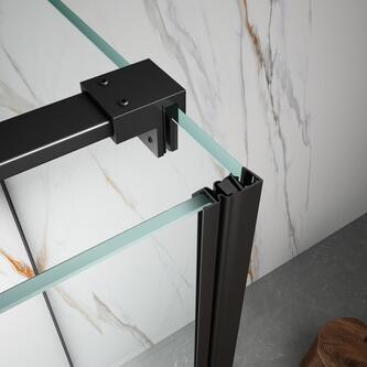 SPIRIT BLACK Rechteckige Duschkabine 1200x800mm L/R Variante