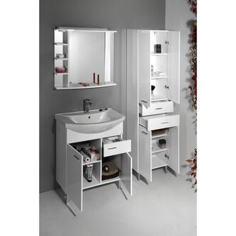 ZOJA/KERAMIA FRESH Hochschrank 50x184x29cm, weiß, Schubladen
