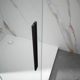 SPIRIT BLACK Rechteckige Duschkabine 1600x900mm L/R Variante