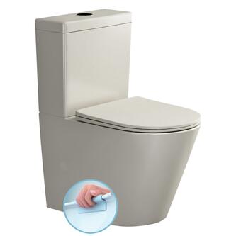 PACO Kombi-WC,spülrandlos, Abgang senkrecht/waagerecht, Ivory(beige)