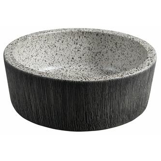 PRIORI Keramik-Waschbecken zum Aufsetzen, Durch. 41cm, Granit