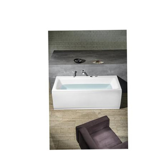 KVADRA Badewanne mit Rahmengestell 180x80x47cm, weiß