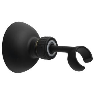 Brausehalter, drehbar, schwarz matt