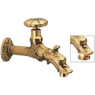 Retro Ventil mit Rosette, Bronze