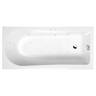 LISA Whirlpool-Badewanne, 150x70x47cm, Active Hydro-Air, Chrom