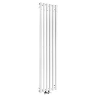 PILON Badheizkörper 418x1800mm,800W, mit 6 Haken, Weiß matt