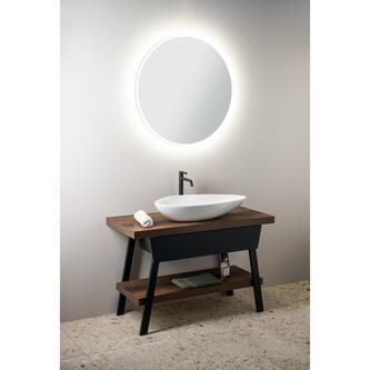 OVALI Keramik-Waschtisch 74x38,5cm, weiss