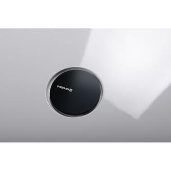 MIRAI Duschwannensiphon, Durch. 90mm, DN40, Gun metal Abdeckung