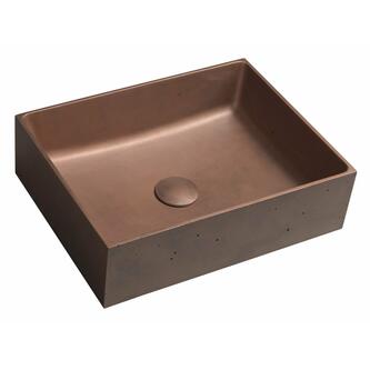 FORMIGO Betonwaschbecken, 47,5x14x36,5 cm, Kupfer
