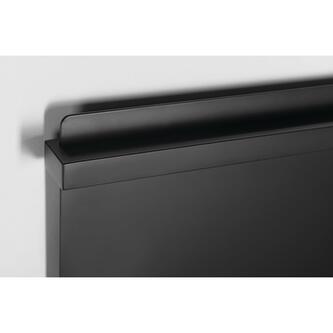 ELMIS Handtuchtrockner elektrisch 400x800 mm, 120 W, Aluminium, schwarz matt