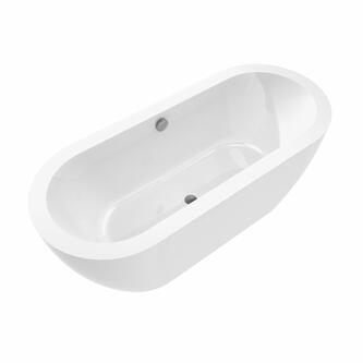 SAMIRA freistehende Badewanne 173x78x59cm, Weiß