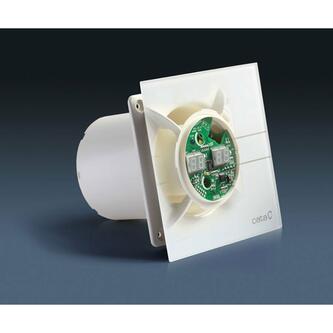 E-100 GTH Automatik Axial-Badlüfter, 4W/8W, Rohrleitung 100mm, Weiß
