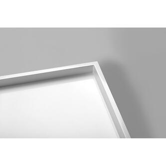 MIRAI Gussmarmor - Duschwanne, Rechteck 100x90x1,8cm, links, weiß