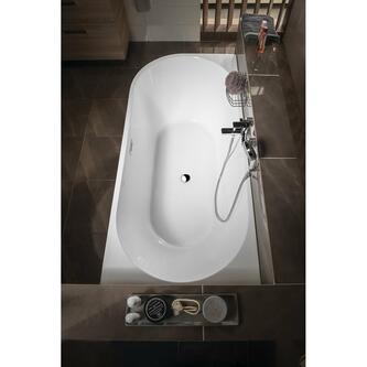 TIBERA R Eckbadewanne 170x80cm, weiß