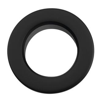 Überlaufabdeckung für Waschtische, Durchmesser 32mm, Schwarz