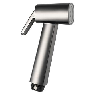 WC-Handbrause, eckig, gun metal